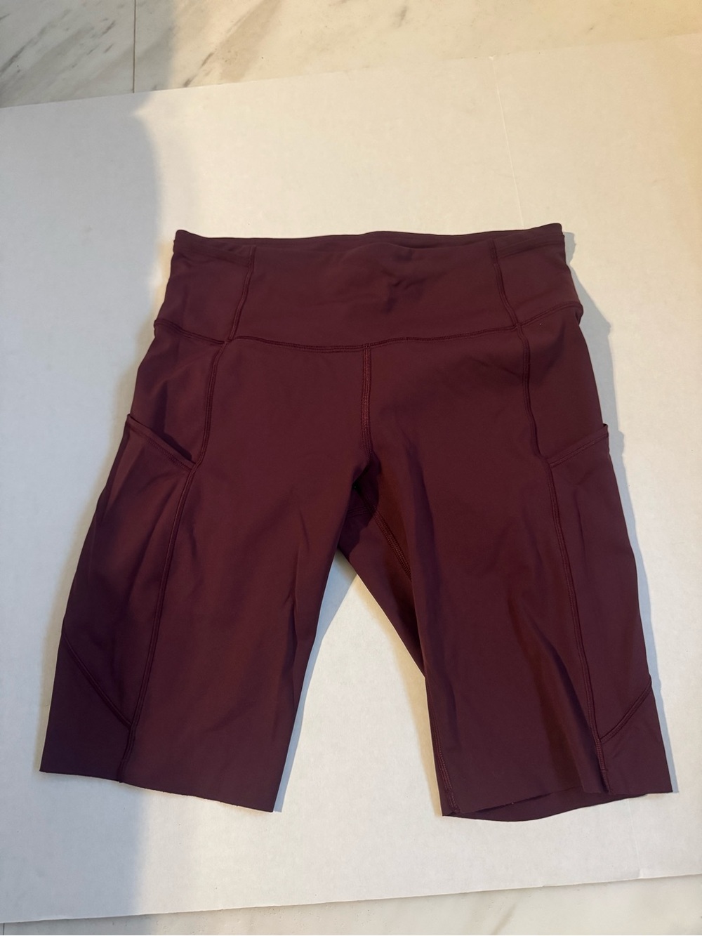 lululemon athletica Deep Maroon High-Rise Bike Shorts